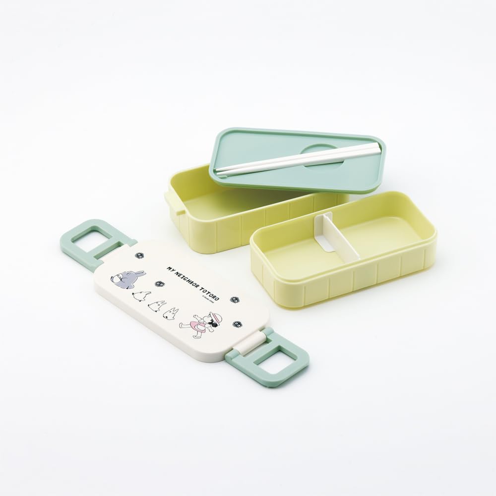 Skater Two-Tier Lunch Box 600ml with Totoro Design
