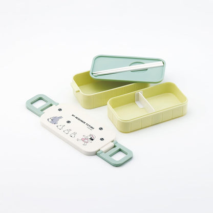 Skater Two-Tier Lunch Box 600ml with Totoro Design