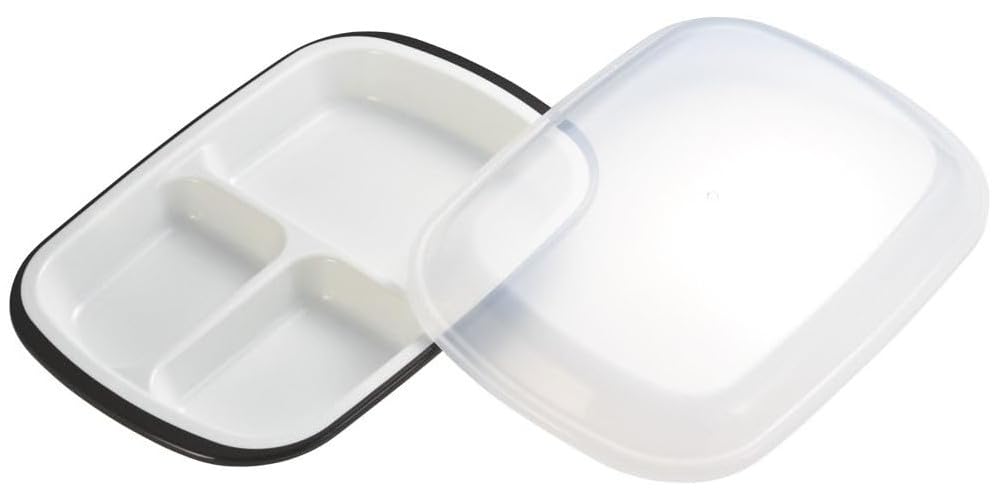 Komorijushi Bento Lunch Plate with Lid 26x18cm Dark Brown