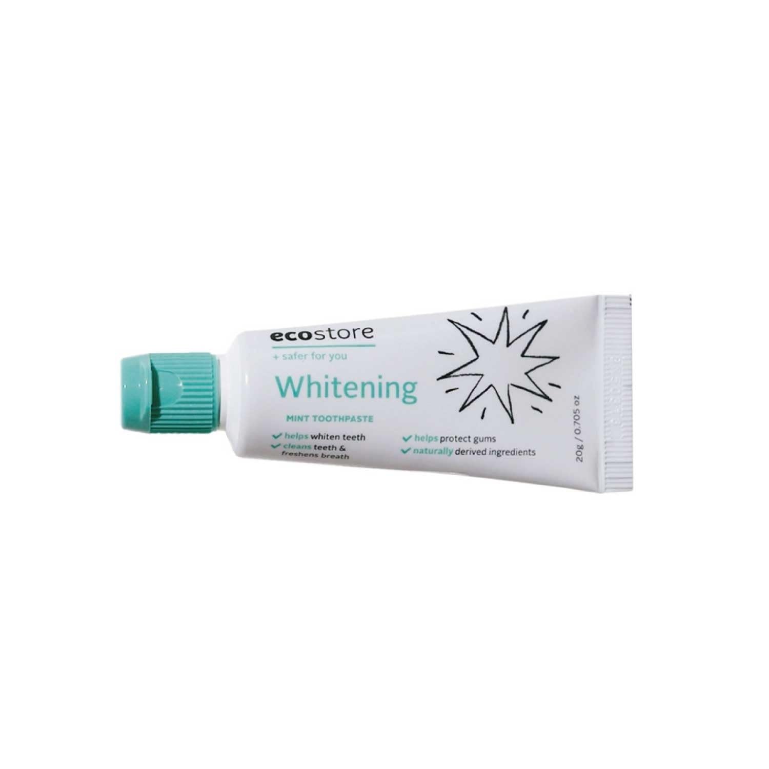 ecostore Travel Set Whitening Mini Toothpaste and Brush with Case