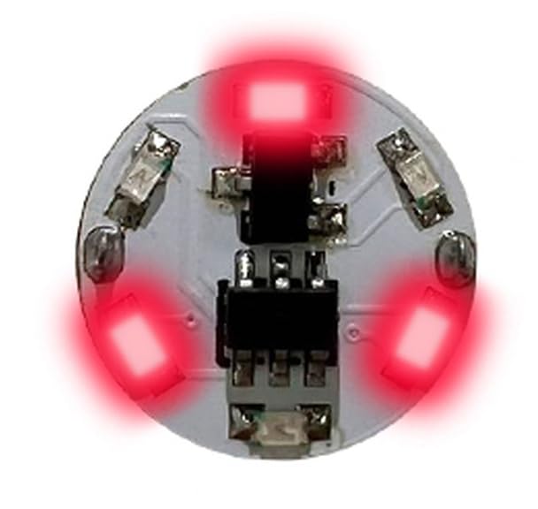 Wonderway LED Module with Magnetic Switch 3 LED Rotating Lights Red
