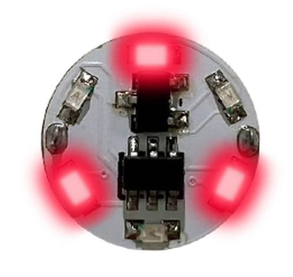 Wonderway LED Module with Magnetic Switch 3 LED Rotating Lights Red