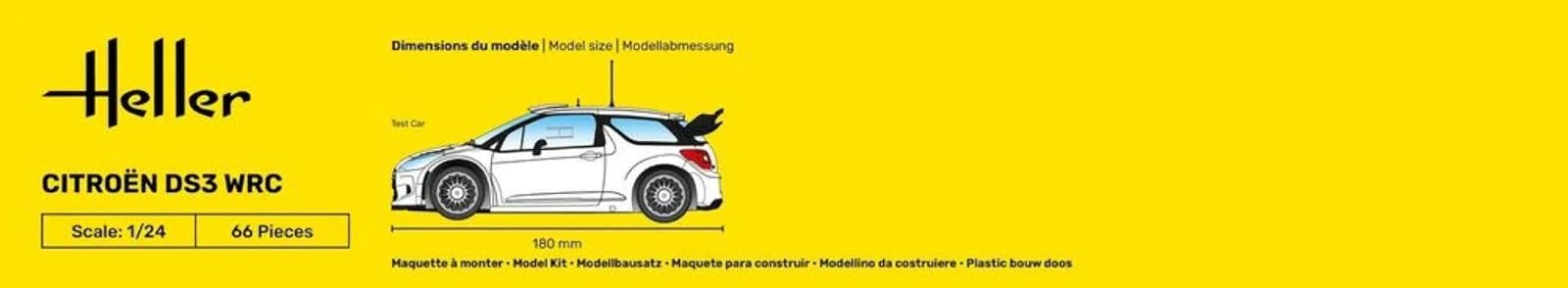 PLATZ 1/24 Citroën DS3 WRC Scale Model Kit Made in Japan