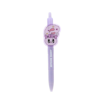 Sun-Star Stationery Estabunny Ballpoint Pen with Plate Lavender Bunny