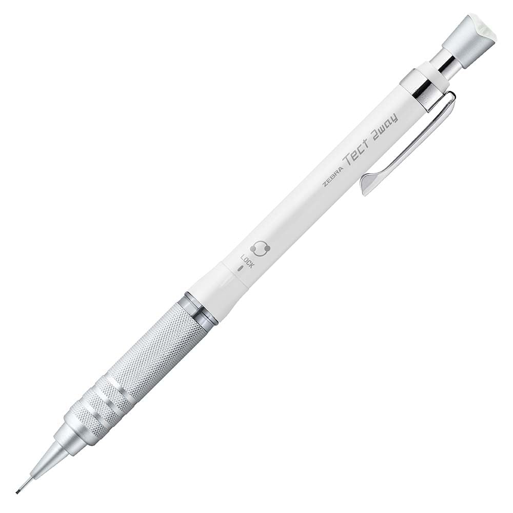ZEBRA Tect 2 Way RO Mechanical Pencil 0.5mm Metal White