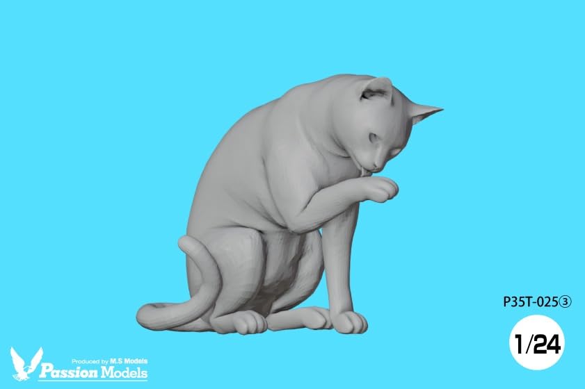 Passion Models 1/24 Cat Lovers Resin Kit Five Set