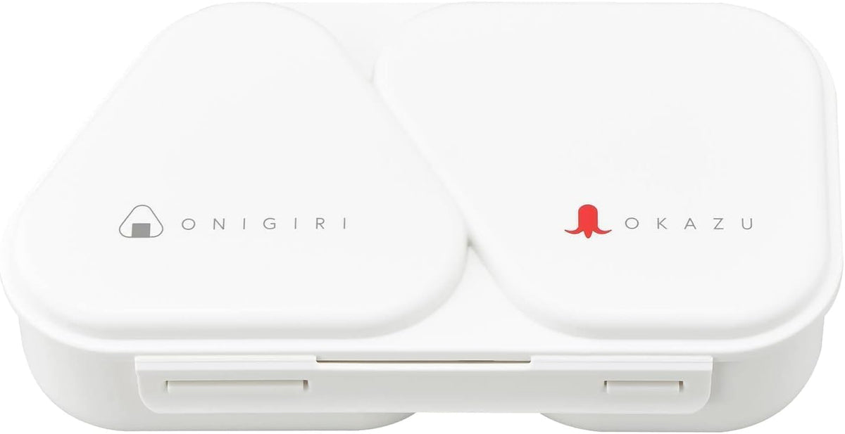 OSK Onigiri Lunch Case Set with Mold White 465ml Made in Japan