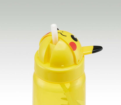 Skater Water Bottle with Straw Pikachu Design 350ml