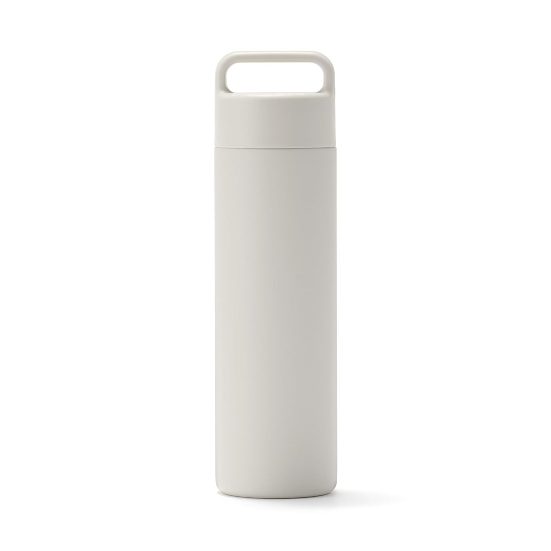 MUJI Vacuum-Insulated Hot and Cold Bottle, Handle Type, Gray Beige 500mL