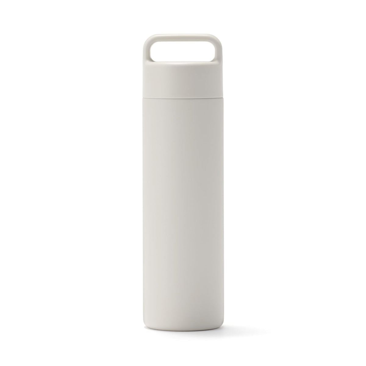 Mujirushiryouhin Vacuum Insulated Bottle with Handle 500mL Gray Beige