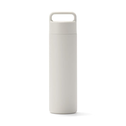 Mujirushiryouhin Vacuum Insulated Bottle with Handle 500mL Gray Beige