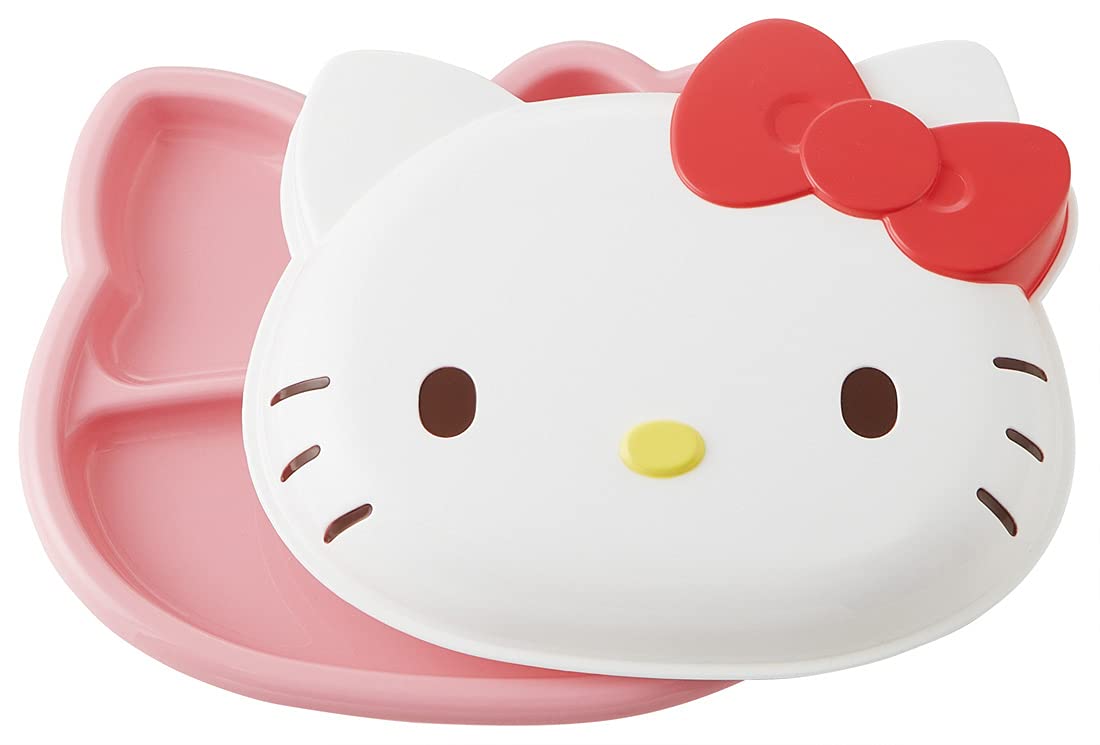 Skater Hello Kitty Lunch Plate with Lid for Snack Time