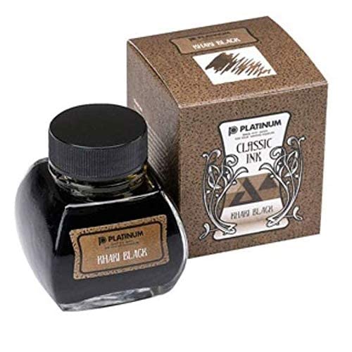 Platinum Bottle Ink Classic 61 Khaki Black 60ml