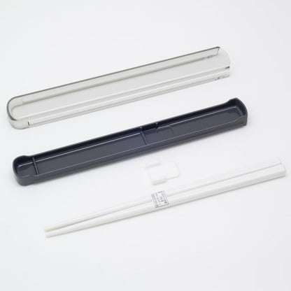 OSK Pull-Top Chopstick Box Set Calm Color 19.5cm Charcoal