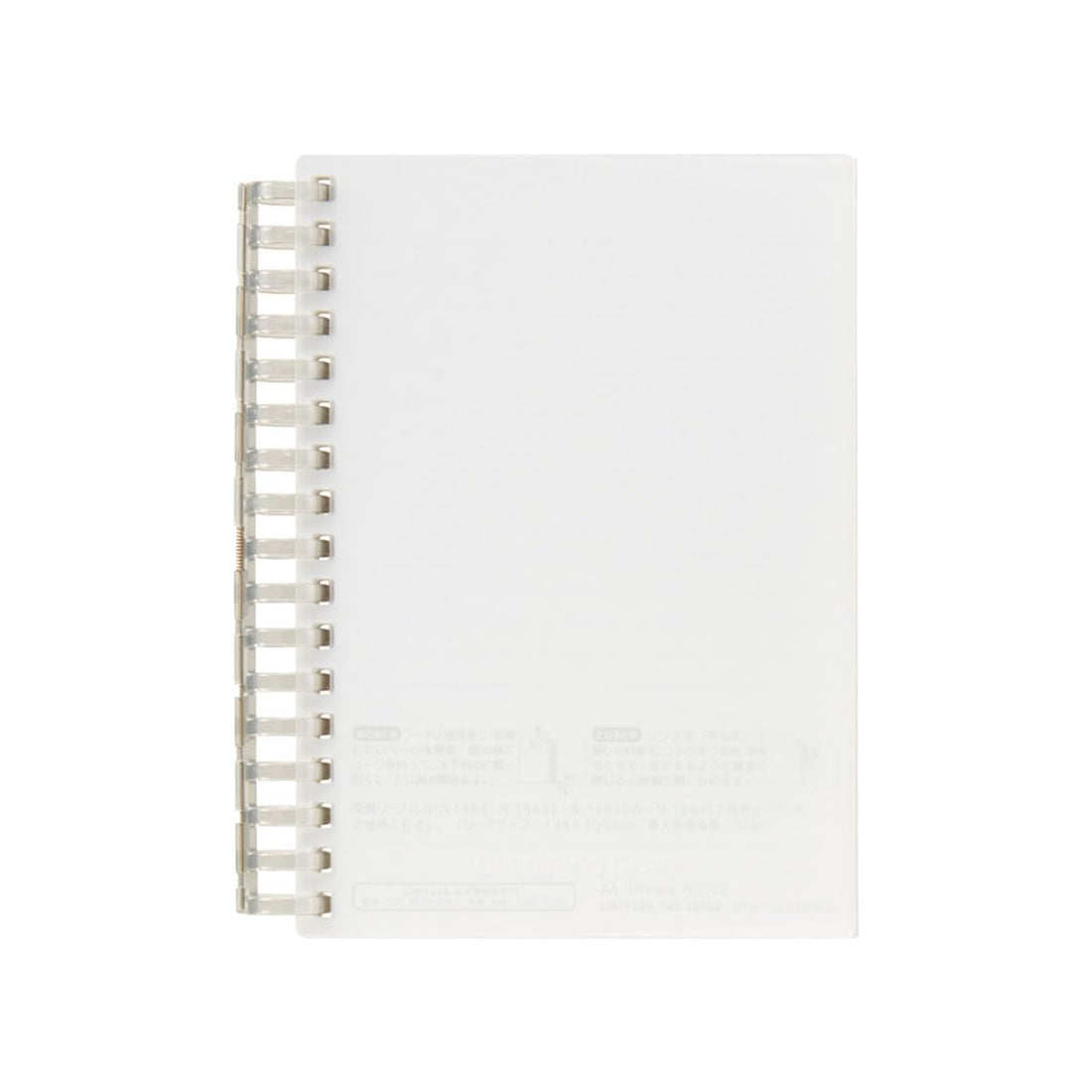 Lihit Lab Open Ring Notebook A6 Clear for Easy Organization