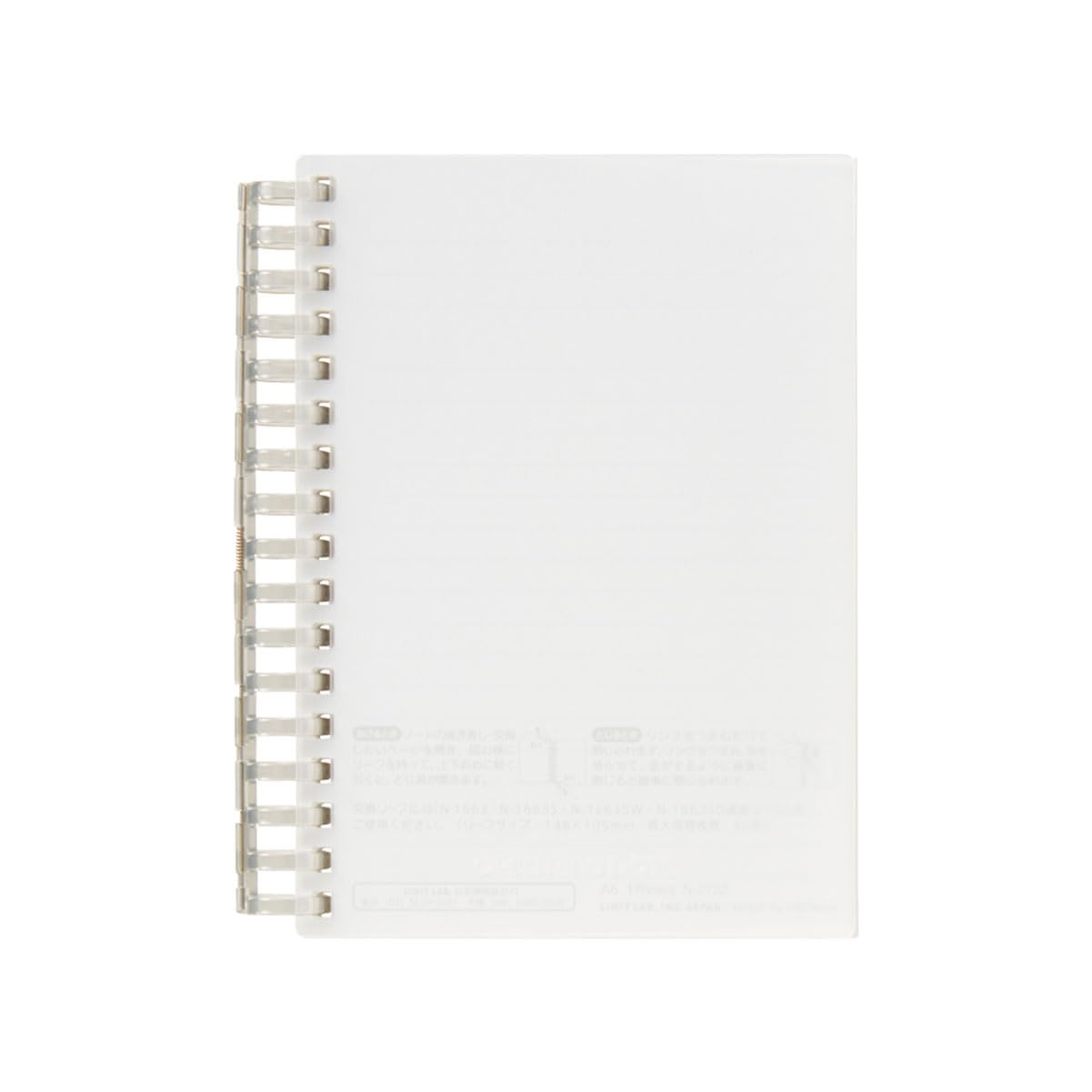 Lihit Lab Open Ring Notebook A6 Clear for Easy Organization