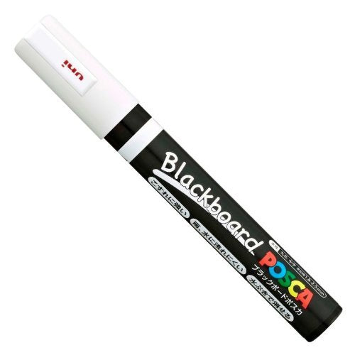 Mitsubishi Pencil Black Board Posca Medium Tip White Water-Based Paint Marker