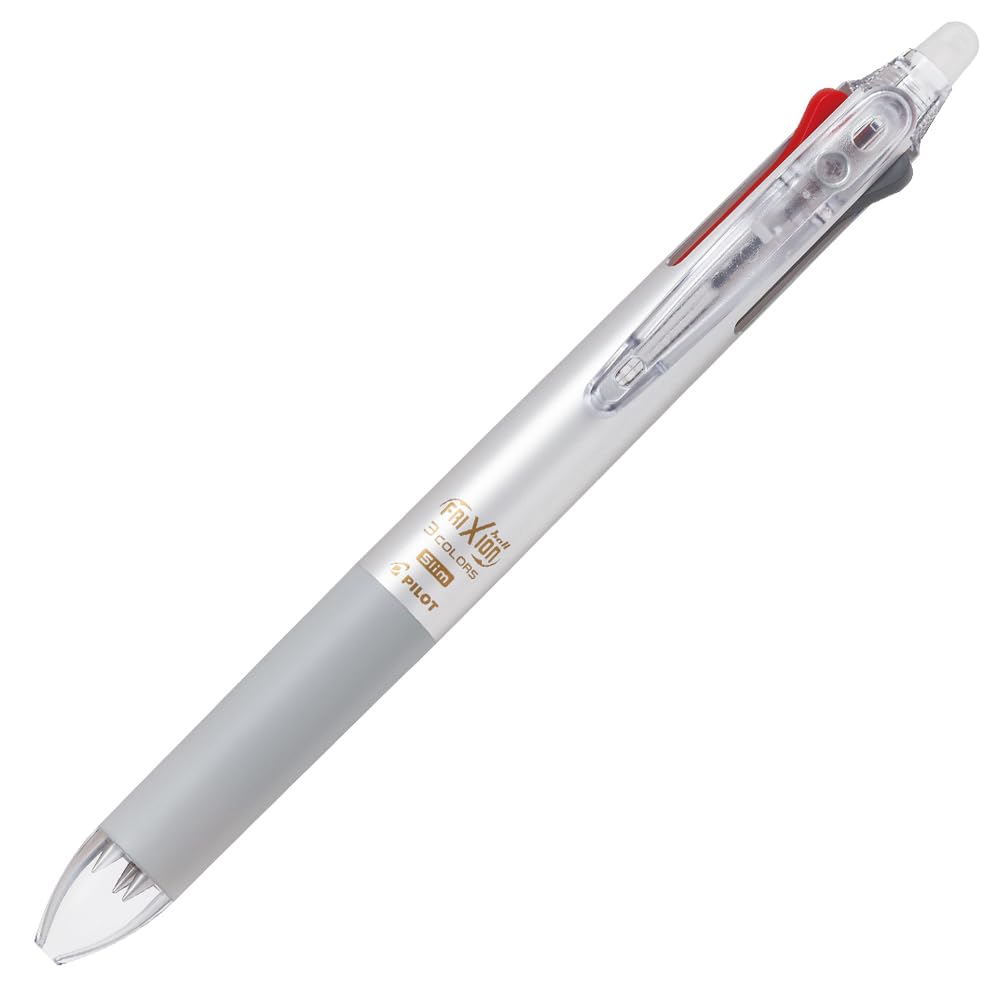 PILOT Friction Ballpoint Pen 3 Color Slim 0.38mm Silver