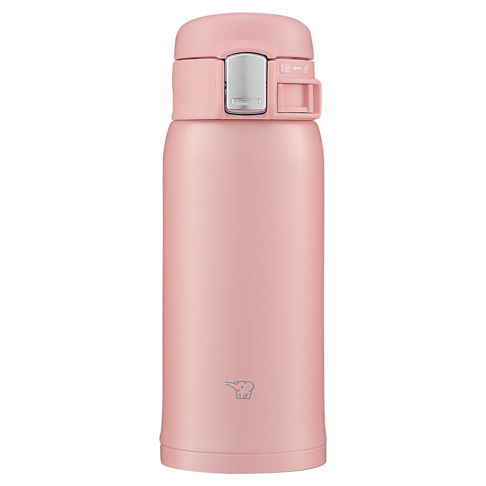 ZOJIRUSHI Stainless Steel Mug 360ml Lightweight One-Touch Design Pink