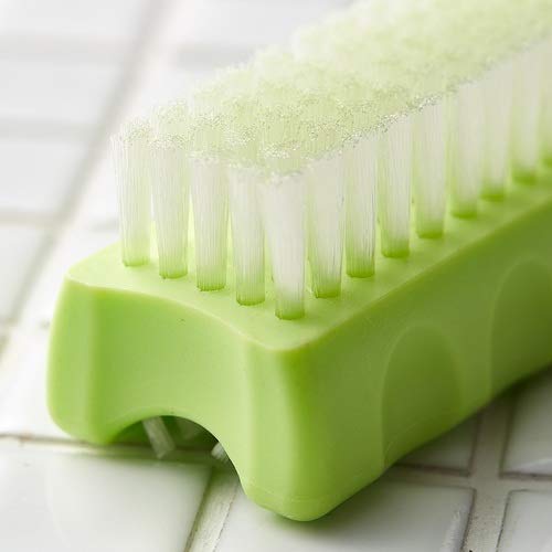 TRUSCO Nail Hand Brush Green Ergonomic Design for Easy Use