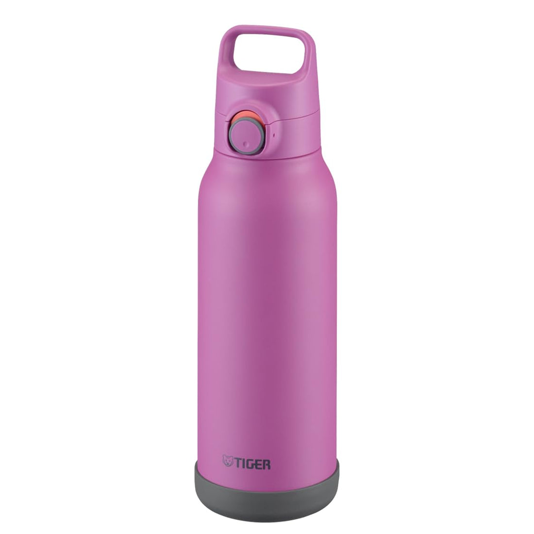TIGER Stainless Steel Water Bottle 1.2L with One-Push Lid and Handle