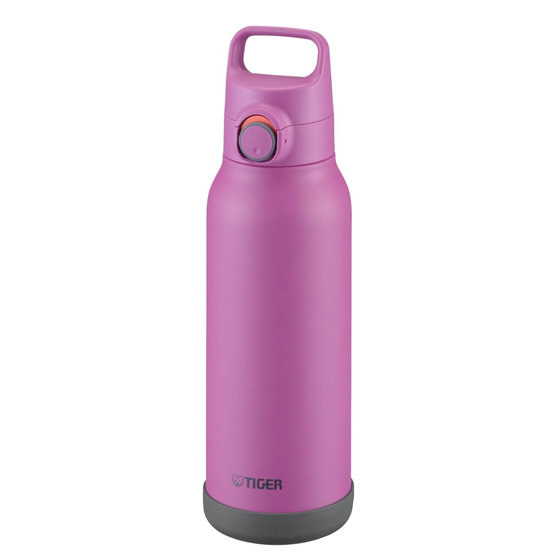 TIGER Stainless Steel Water Bottle 1.2L with One-Push Lid and Handle