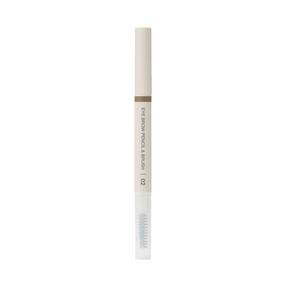 Mujirushiryouhin Eyebrow Pencil and Brush Natural Brown