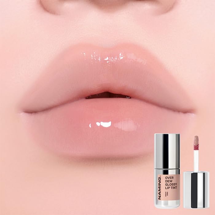 NAMING Overdue Glossy Lip Tint 02 Beige with High-Shine Finish