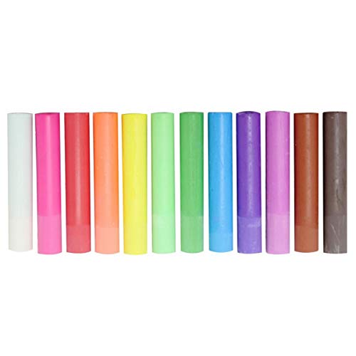 Kitpas Dustless School Art Chalk 12 Colors for Creative Fun