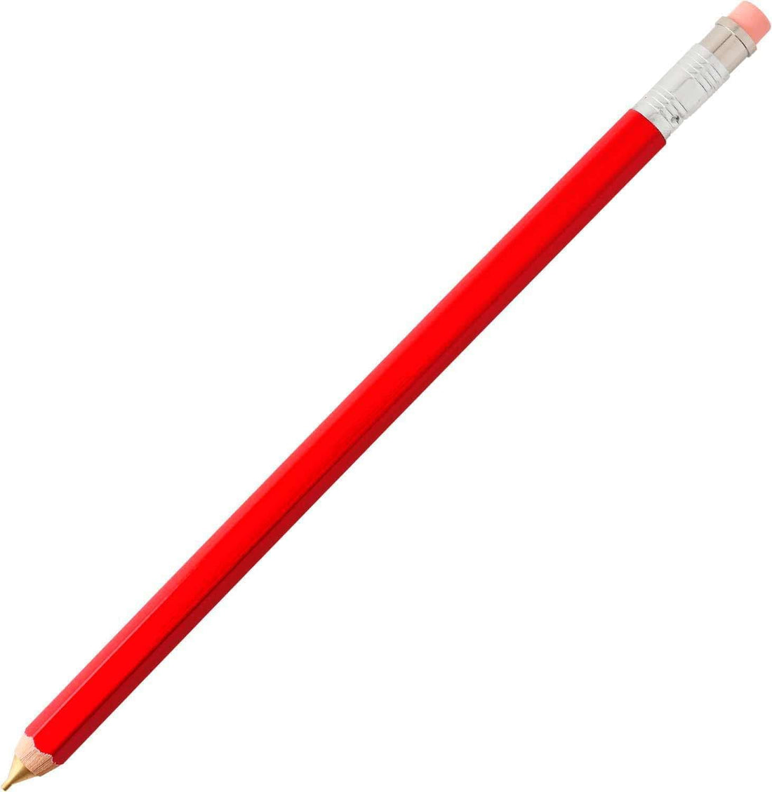 SLIP-ON Wood Mechanical Pencil with Eraser Red 0.5mm