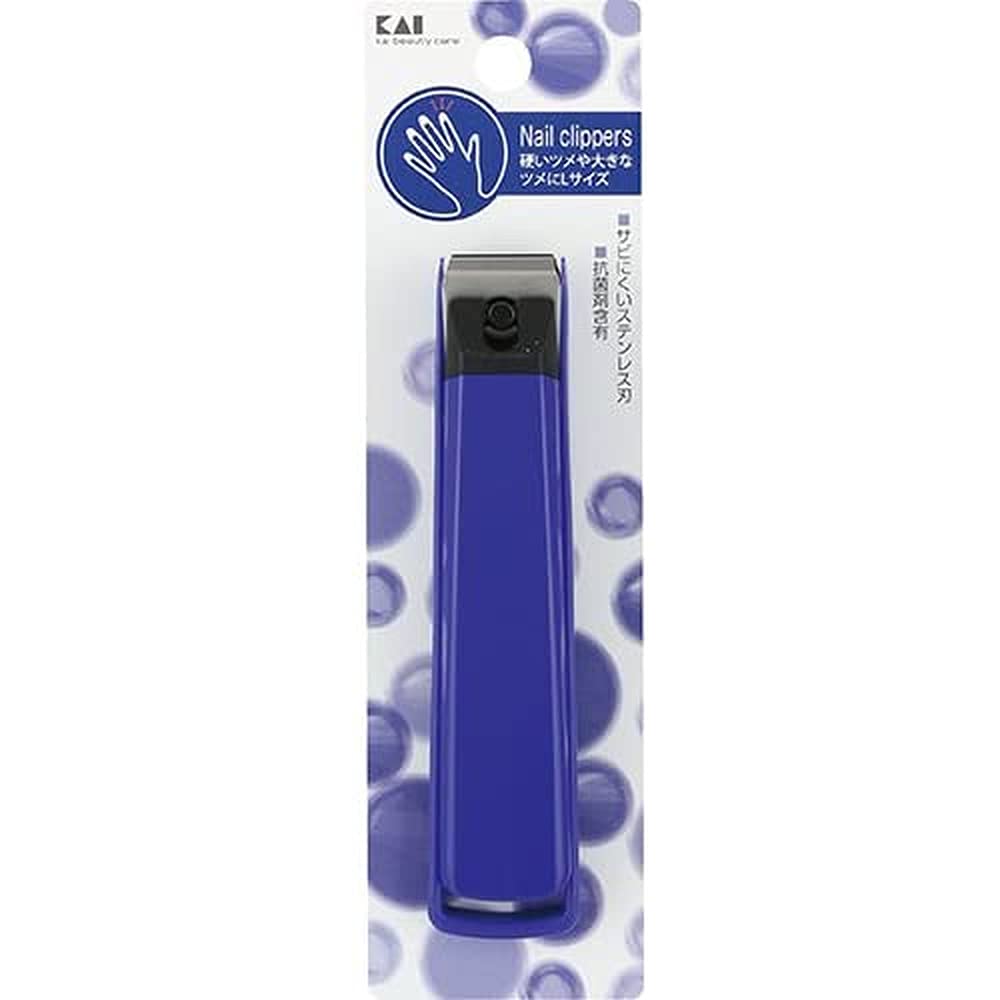 KAI Nail Clipper L Straight Blade Made in Japan for Precision Trimming
