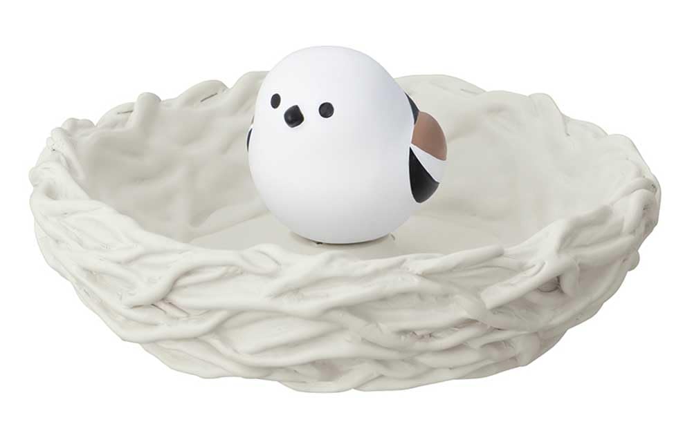 Decole Japanese Bird Nest Clip Holder Shima Enaga Cute Desk Accessory