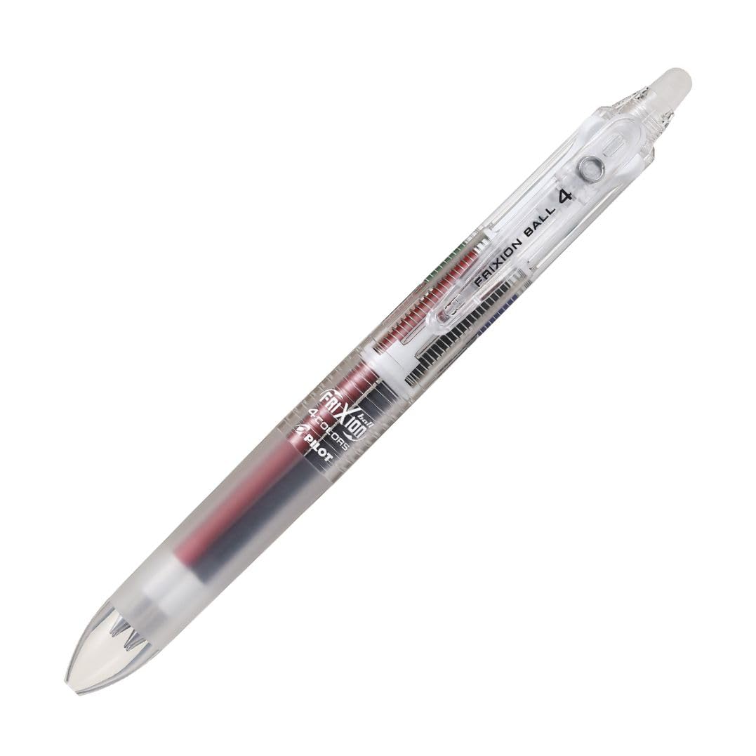 PILOT Friction Ball 4 Multi-Color Erasable Pen Transparent Body