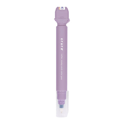 Kutsuwa Stamp Pen Kururo Pale Lavender for Easy Marking