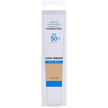 Happybirth UV Foundation with Aloe and Hyaluronic Acid 40g SPF50+