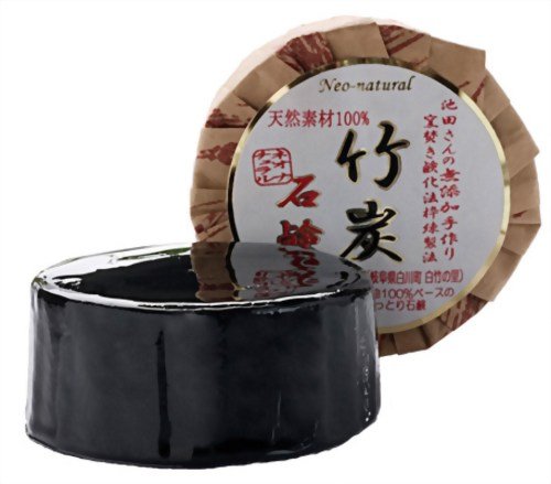 neo natural Bamboo Charcoal Soap 105g for Gentle Cleansing