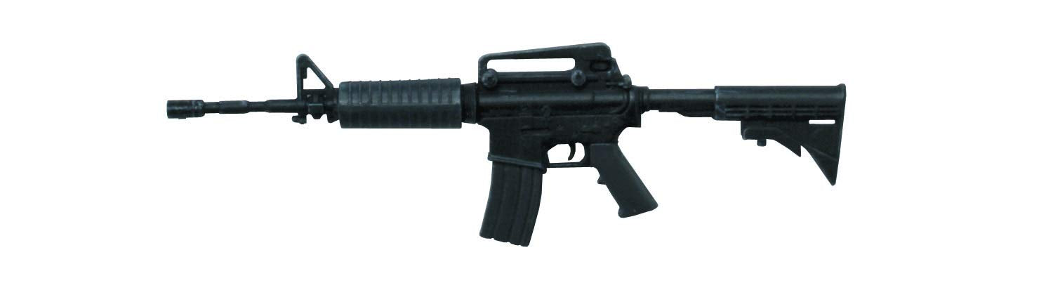 PLATZ Realistic Weapon Series Gunmetal Coated Rifles 1/12 Scale Model