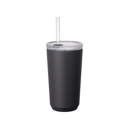 KINTO Tugo Tumbler with Straw 480ml Black for Everyday Use