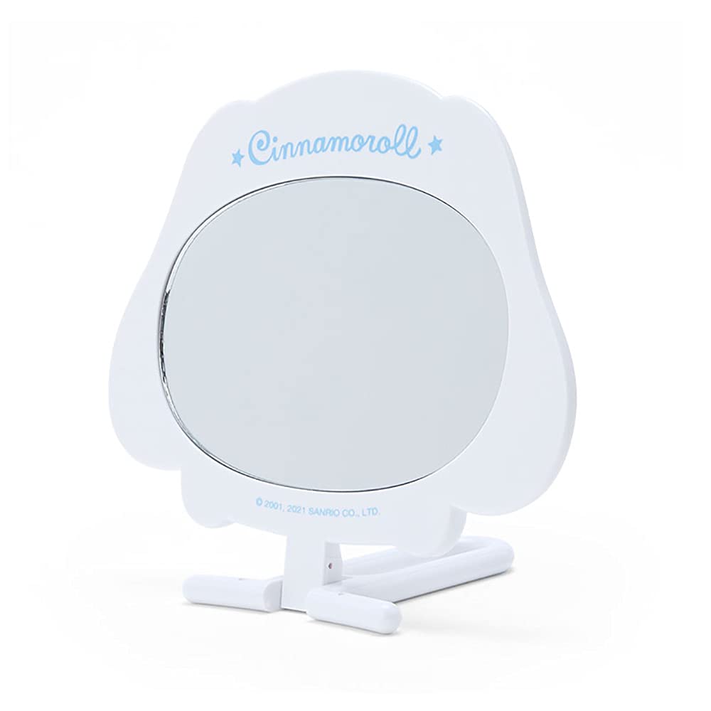 SANRIO Cinnamoroll Face-Shaped Hand Mirror for Cute Makeup Touch-Ups