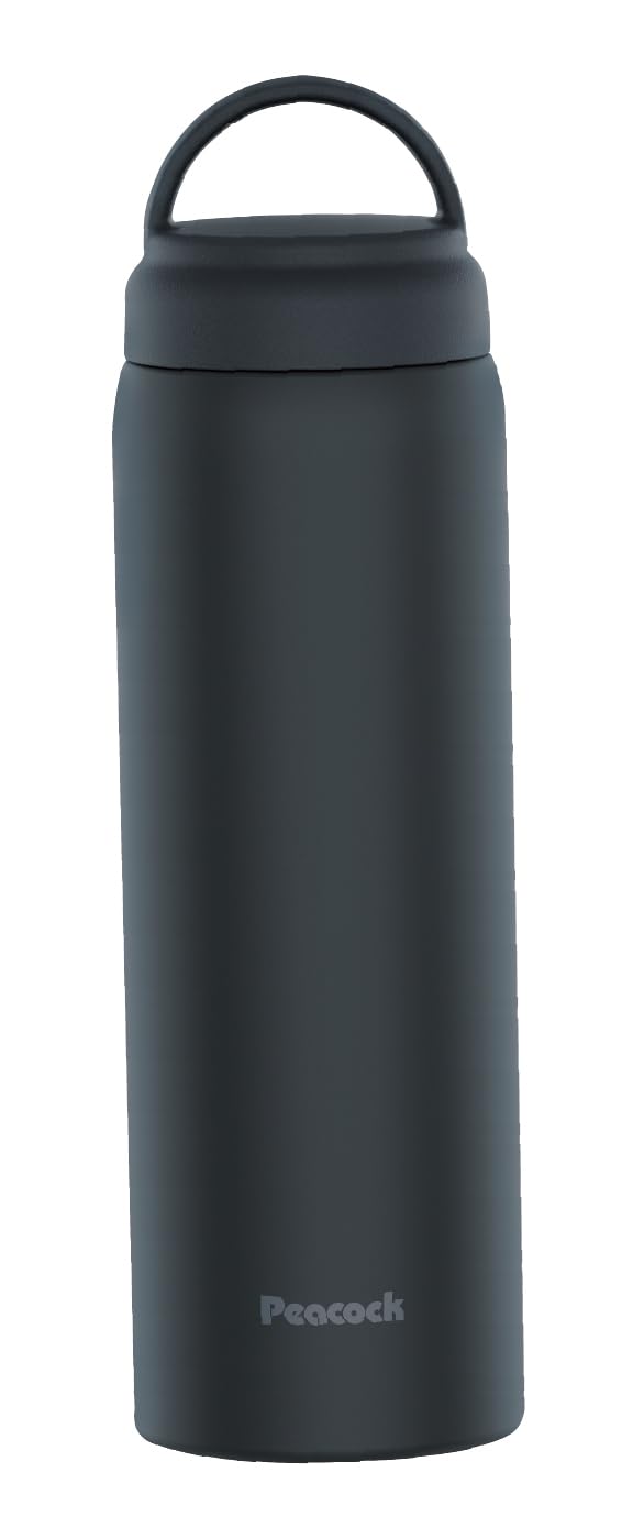 Peacock Screw Mug Bottle with Handle Charcoal Gray 600ml