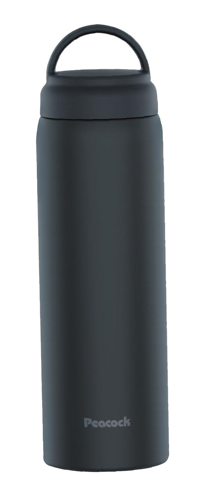 Peacock Screw Mug Bottle with Handle Charcoal Gray 600ml