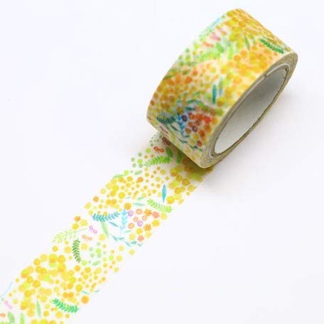 Kamiiso Masking Tape 20mm Mimosa Washi Tape for Crafts
