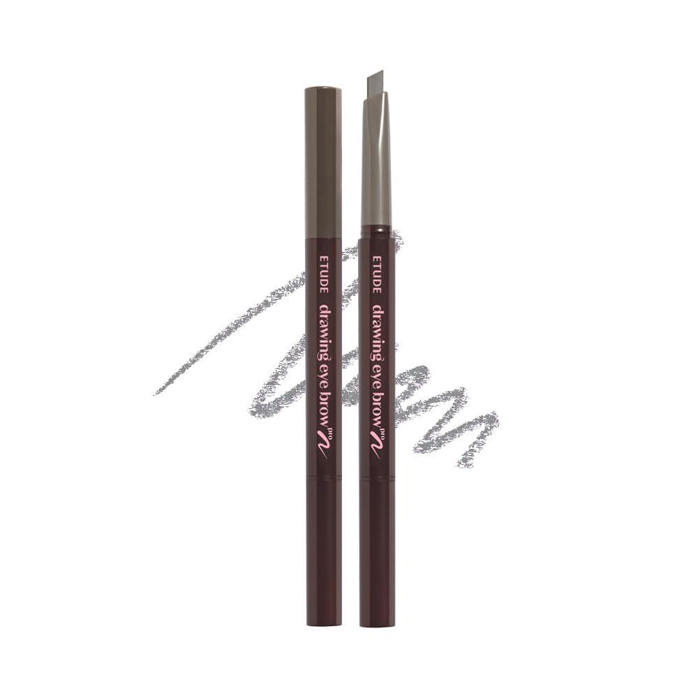 ETUDE Drawing Eyebrow Pencil Pro Gray 0.25g with Built-in Brush