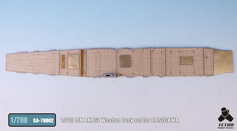 Tetra Model 1/700 Scale Japanese Aircraft Carrier Akagi Wooden Deck Parts