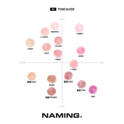 NAMING Fluffy Powder Blush 08 FEEG Lightweight Blush for Natural Flush