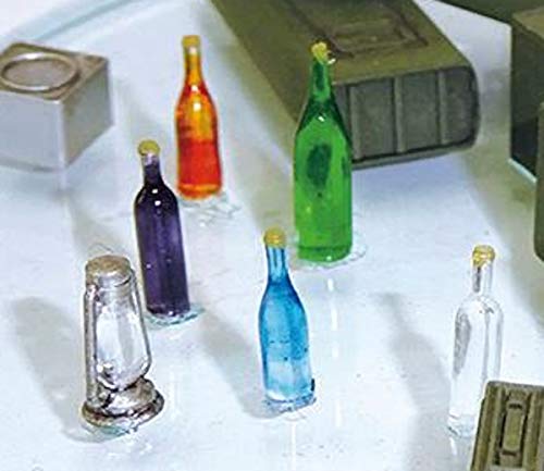 ASUKAMODEL 1/35 Wine Bottle and Lantern Scale Model Accessories