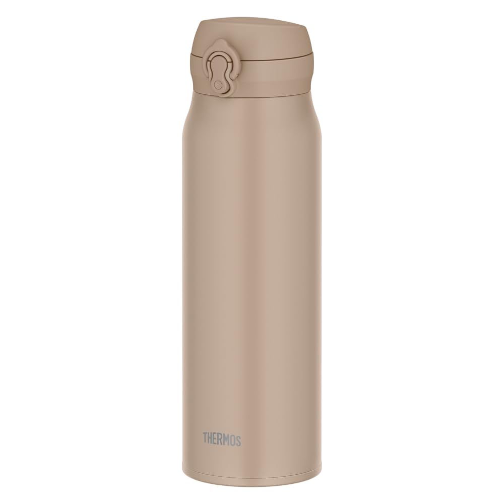 THERMOS Vacuum Insulated Travel Mug 1L Gray Beige Easy Clean