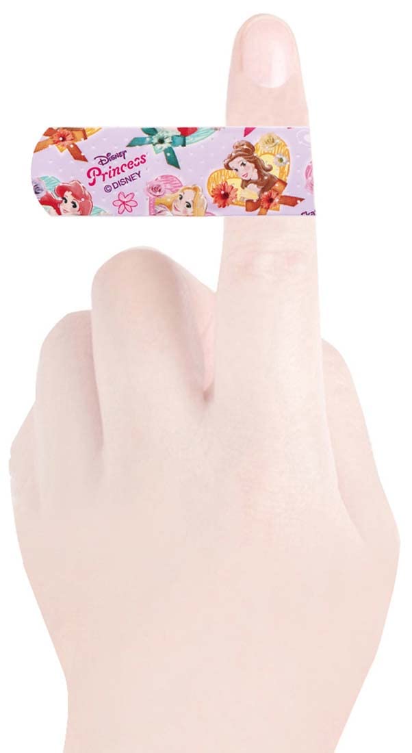 Skater Band-Aids for Kids Disney Princess M Size 20 Count