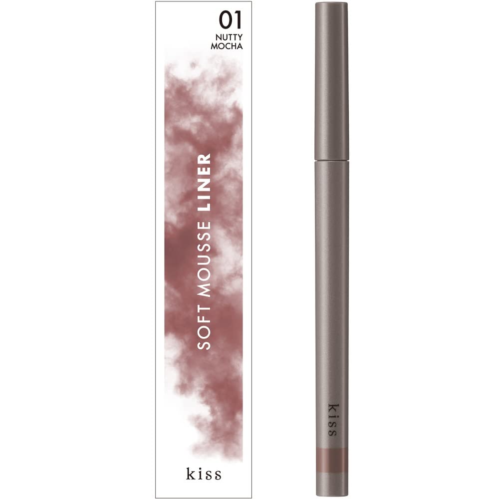 KiSS Soft Mousse Liner 01 Nutty Mocha 0.35g Creamy Brown Eye Liner