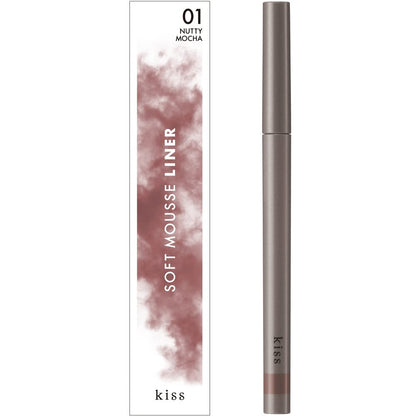 KiSS Soft Mousse Liner 01 Nutty Mocha 0.35g Creamy Brown Eye Liner